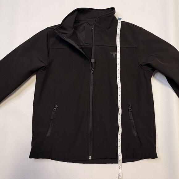Tesla Jacket Womens Small Black Softshell Full Zip Fleece Lined Logo Embroidered - Picture 6 of 12
